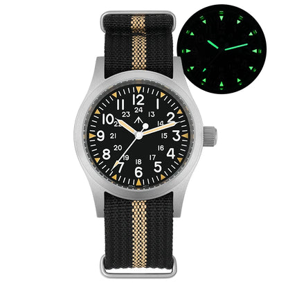 Militado ML05 Field Watch – 38mm, VH31 Sweep Quartz, Sapphire Crystal, 100M, Screw-Down Crown