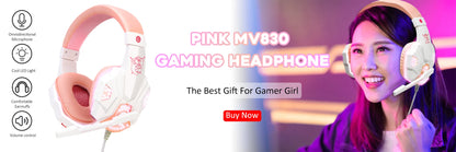 LED Gaming Headset with Microphone – Wired, Bass Stereo for PC, PS4, PS5 & Xbox