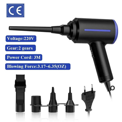 500W Electric Air Duster & Air Pump 2-in-1 — Compressed Air Cleaner for PC, Laptop, Keyboard
