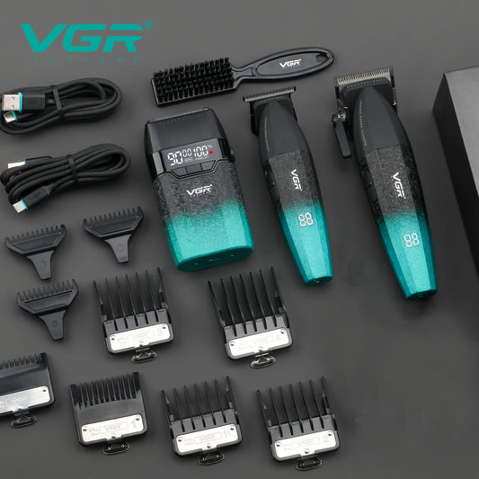 VGR V-640 Professional Hair Clipper | 9000 RPM | Cordless | Metal Body | Men's Trimmer