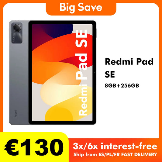 Xiaomi Redmi Pad SE 11" – 8GB+256GB, Snapdragon, WiFi, MIUI for Pad, EEA Version