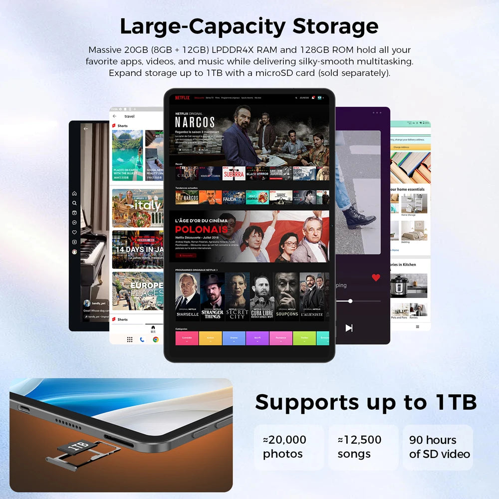 Teclast T65 Tablet – 13.4" 2K 120Hz, Unisoc T7280, 26GB RAM, 8000mAh, 4G LTE, Android 16