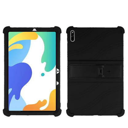 Shockproof silicone case for HUAWEI MatePad 10.4-inch tablet with stand, protective cover, and precise cutouts by R.E.D. Shopping.