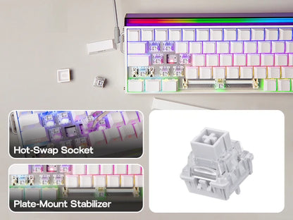 AULA Hero68 HE Magnetic Gaming Keyboard – 65% ANSI, Wired, Hall Effect Switches