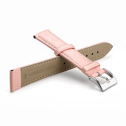 Premium Genuine Leather Watch Strap | 12–24mm, 9 Colors + Tool