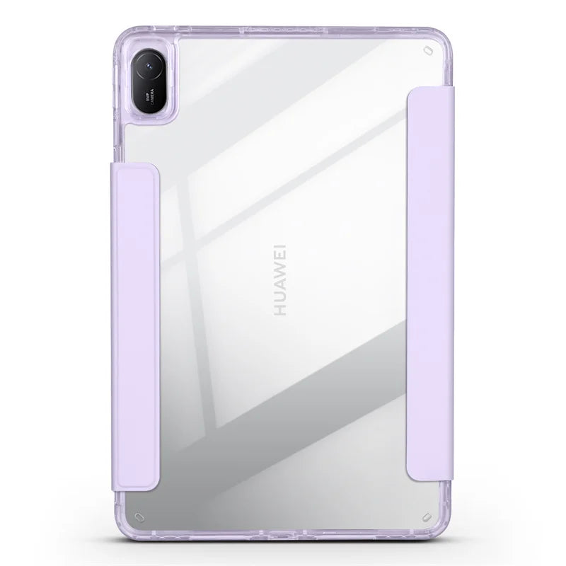 Huawei MatePad 11.5 2025 Smart Fold Case – Magnetic PU Leather + Acrylic Hard Back