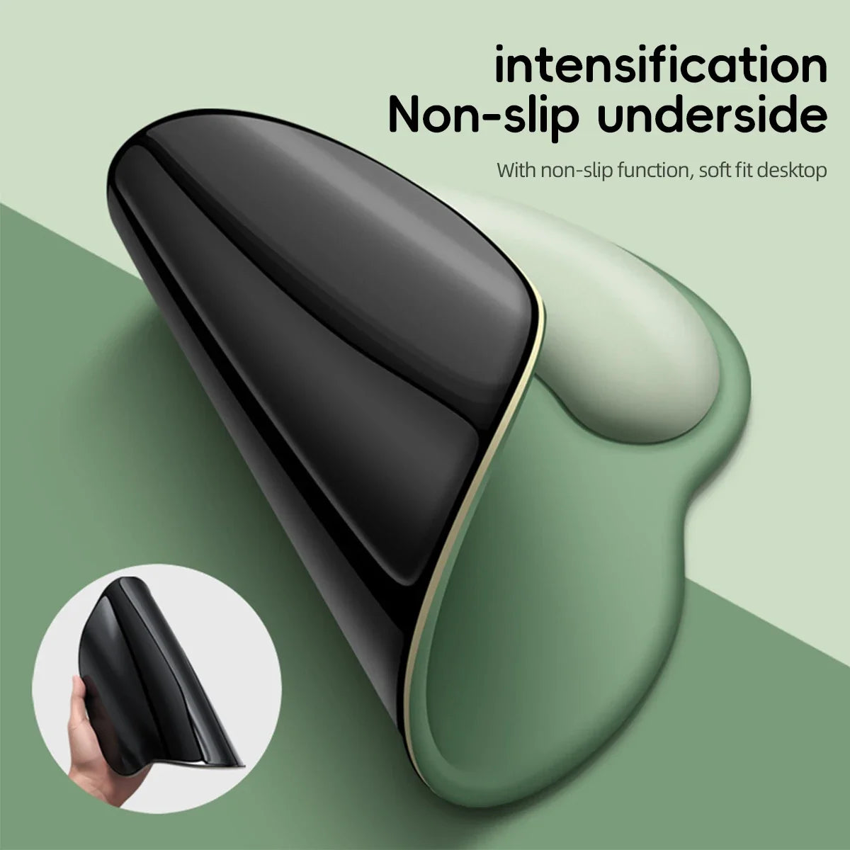 Gradient Mouse Pad with Wrist Rest – Soft Gaming Mousepad for PC & Laptop, Pink/Black/Blue