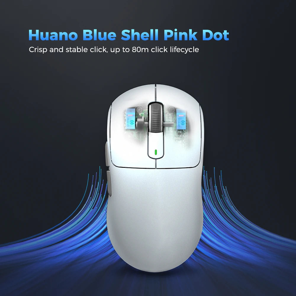 Kysona M600 Wireless Gaming Mouse – PAW3395, 26000 DPI, 55g, Bluetooth, 6 Buttons