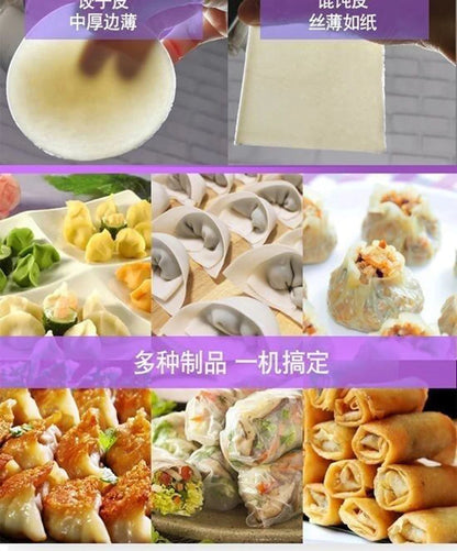 Electric Automatic Dumpling Wrapper Maker – Wonton & Dumpling Skin Press, Round & Square, Commercial