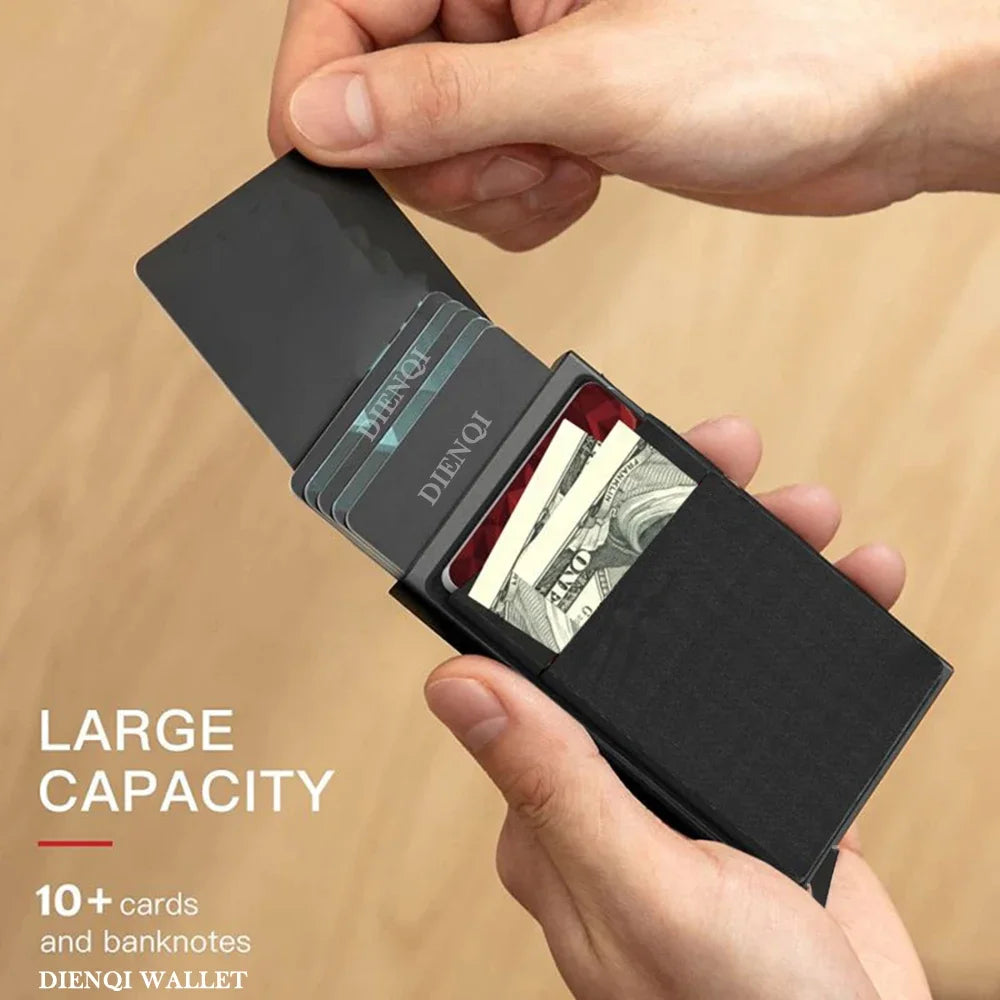 RFID Blocking Slim Metal Card Holder Wallet