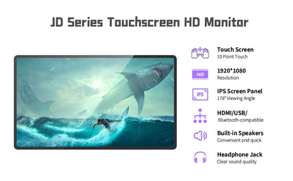 R.E.D. Shopping TouchWo interactive whiteboard display, 32 to 65 inches, smart touchscreen monitor for presentations and collaboration.