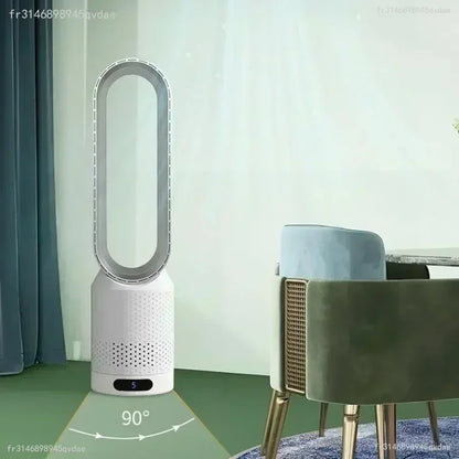 INSIS FEMME Bladeless Tower Fan – Ultra-Quiet Air Purification Circulation, Desk & Floor, Remote Control Option