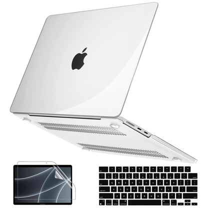 EGYAL MacBook Hard Case – Air 13/15, Pro 13/14/16, M1–M5, Crystal, Matte & Glitter Covers