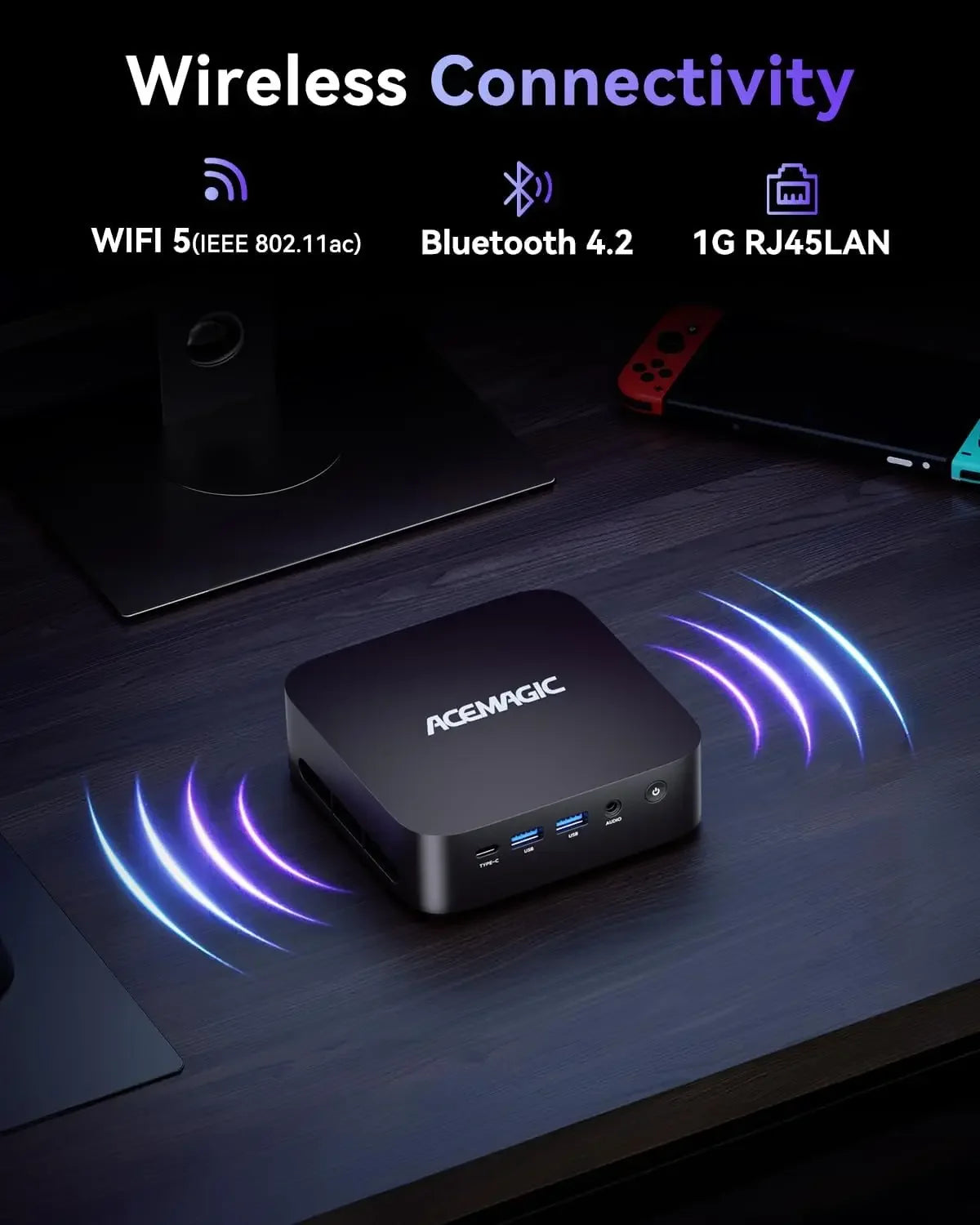 KAMRUI AMD Ryzen R2544 Mini PC – 16GB DDR4, 512GB SSD, 4K Triple Display