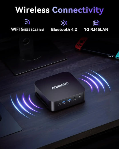 KAMRUI AMD Ryzen R2544 Mini PC – 16GB DDR4, 512GB SSD, 4K Triple Display