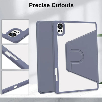 360° Rotating Acrylic Stand Case with Pencil Holder for Huawei MatePad 12x / MatePad Air 12 2024