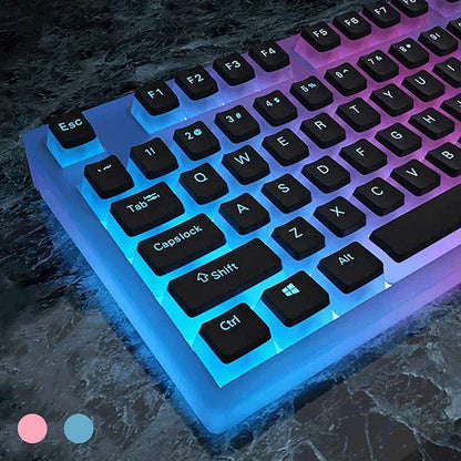 129-Key Pudding Keycaps – OEM Profile PBT, Transparent, MX Hot-Swap Compatible