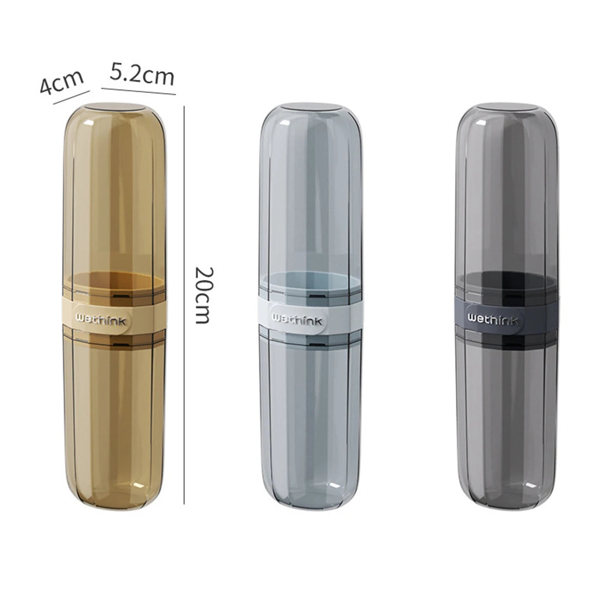 Portable Toothbrush & Toothpaste Holder Case – Travel & Camping Storage Box