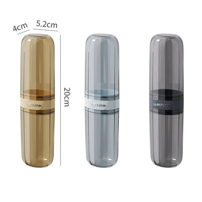 Portable Toothbrush & Toothpaste Holder Case – Travel & Camping Storage Box