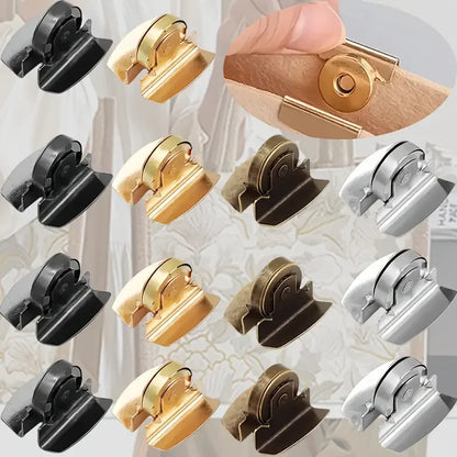 Magnetic Bag Snap Buttons | Hidden Metal Buckle Set 4 or 8 Pieces