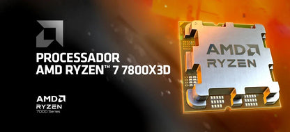 AMD Ryzen 7 7800X3D – 8-Core, 4.2GHz, DDR5, AM5 Gaming CPU (No Fan)