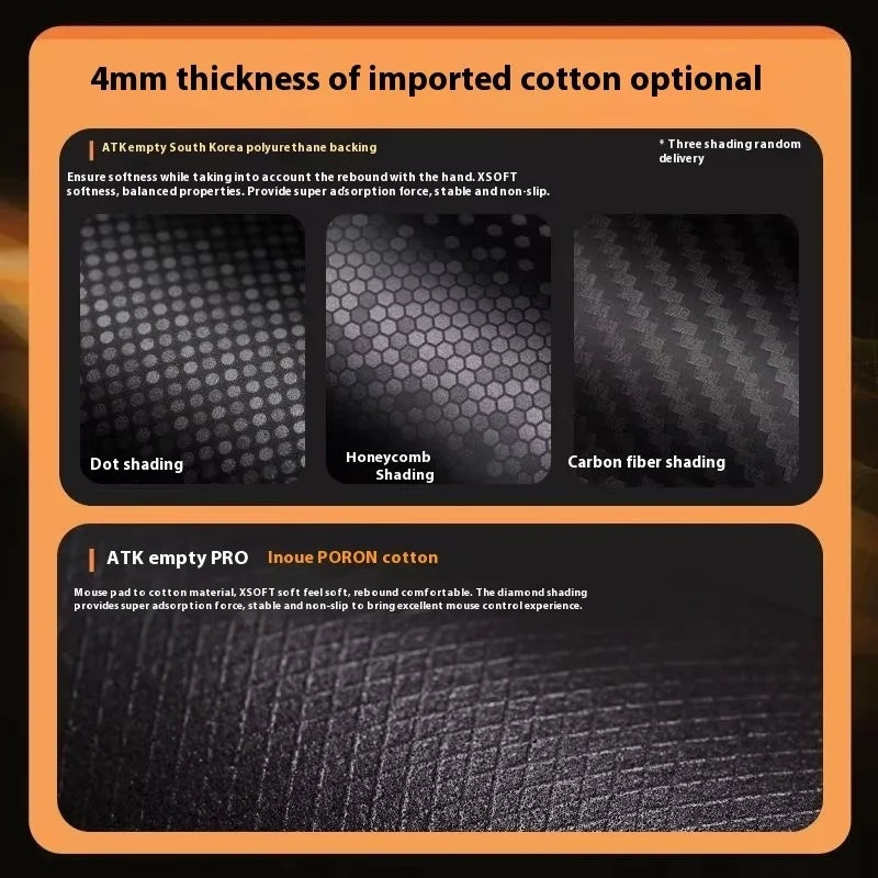 ATK Kong Xsoft Esports Mouse Pad – PORON Base, Anti-Slip, for 60–80% Keyboards