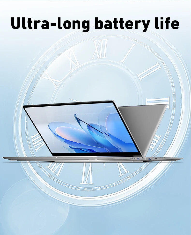 14.1" Ultra Slim Notebook – Intel N3700 16GB RAM 2TB SSD 1920x1080 Windows 11 Pro