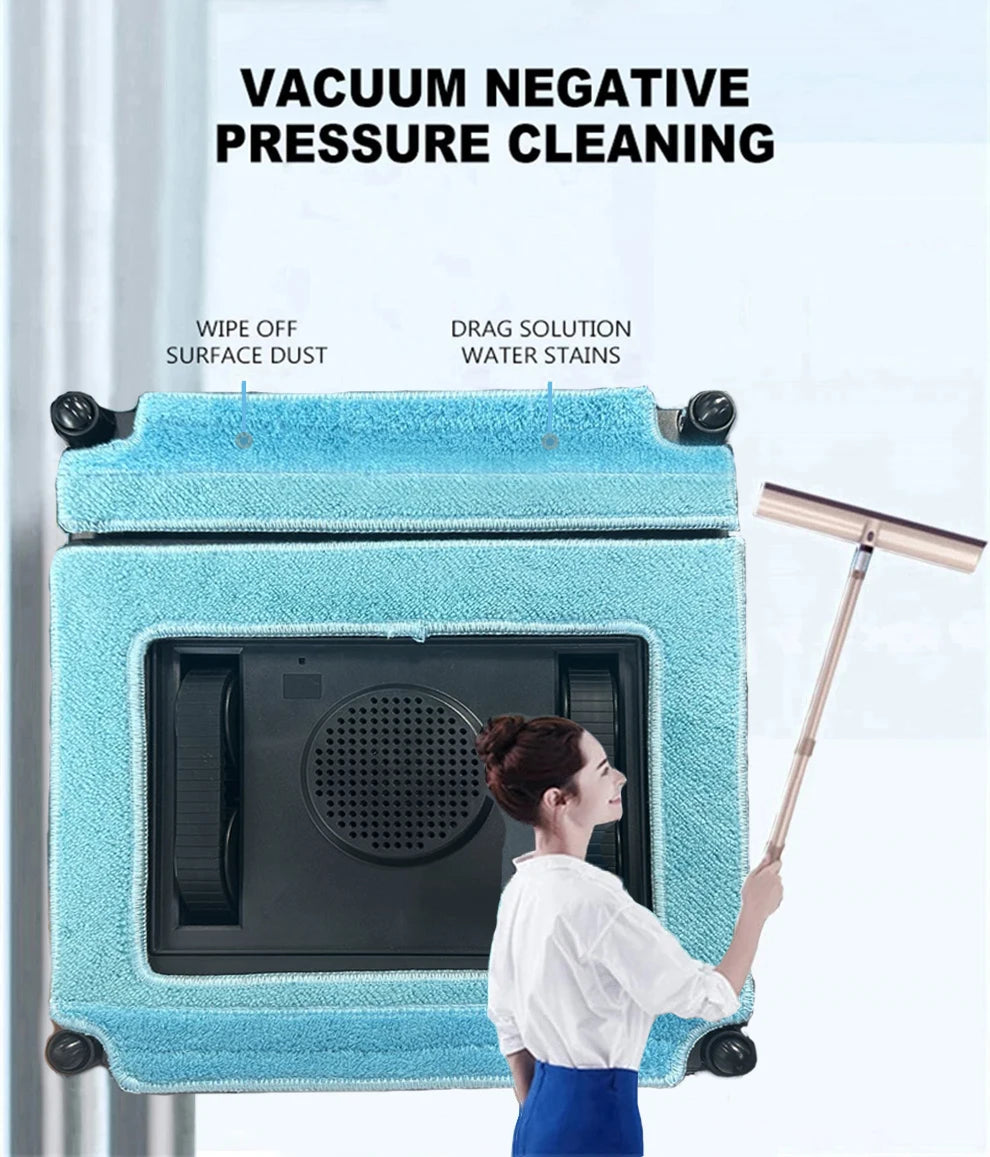 Purerobo W-V1S Robot Window Cleaner – APP Control, Auto Water Spray