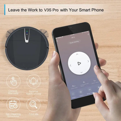 Robot Vacuum & Mop Cleaner – 3800PA Suction, APP & Voice Control | V32S / V3S | EU/US/UK