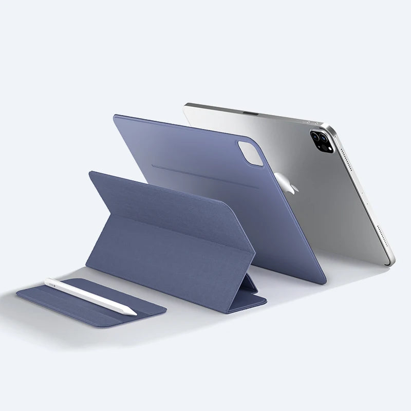 EGYAL Magnetic Smart Cover for iPad Pro 11/13, Air 11/13, iPad Pro 12.9 – Leather Folio Case