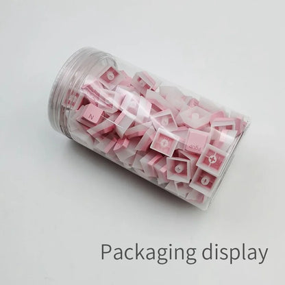 129-Key Pudding Keycaps – OEM Profile PBT, Transparent, MX Hot-Swap Compatible