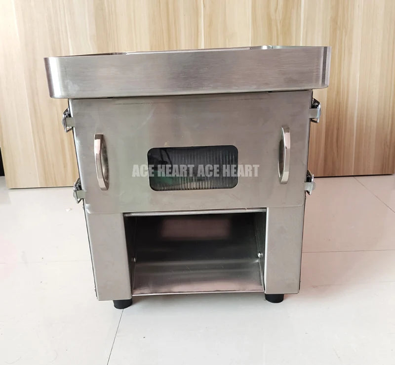 850W Commercial Meat Cube Cutter & Slicer Machine – Adjustable Cut Size, Fresh Meat Dicer