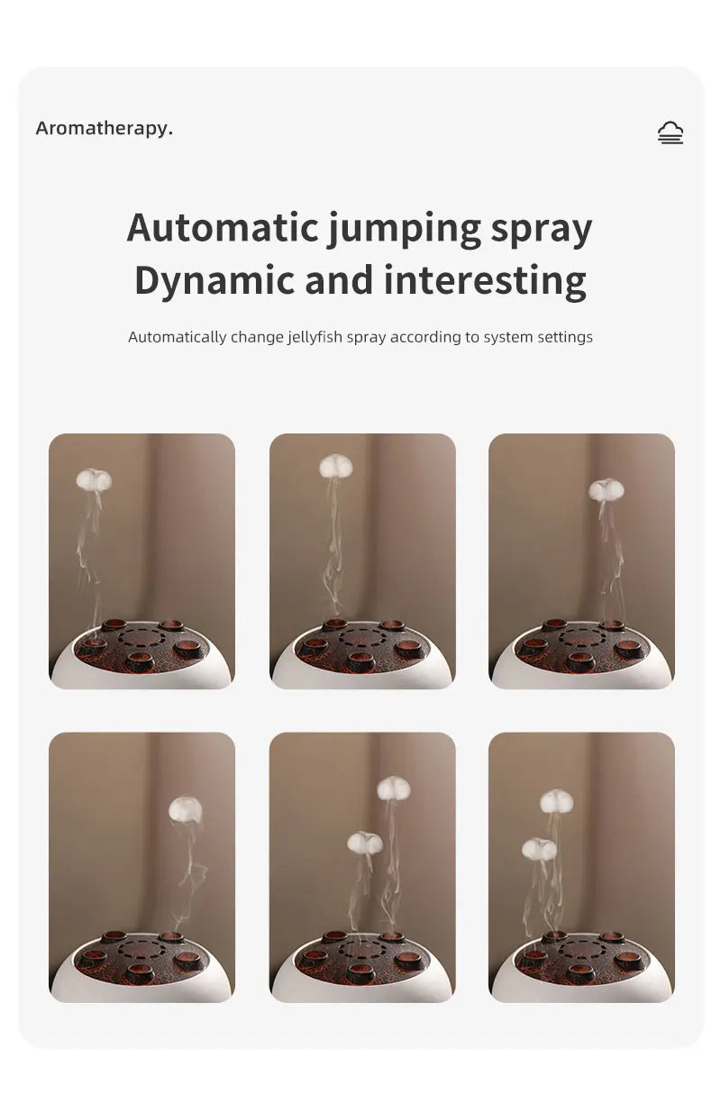 Jellyfish Aroma Humidifier & Aromatherapy Diffuser – Ultrasonic Essential Oil Mist with Remote Control