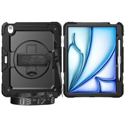 WeFor Heavy Duty iPad Case – Screen Protector, Shoulder Strap & Pencil Holder for iPad 11 A16, Air 11 & Air 13 M3 (2025)