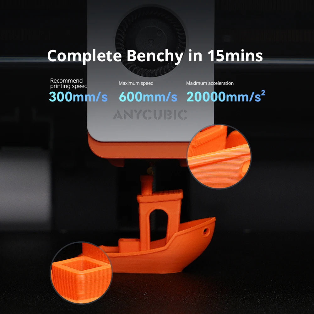ANYCUBIC Kobra S1 Combo Multi-Color 3D Printer – Max 600mm/s, Core XY, High Precision