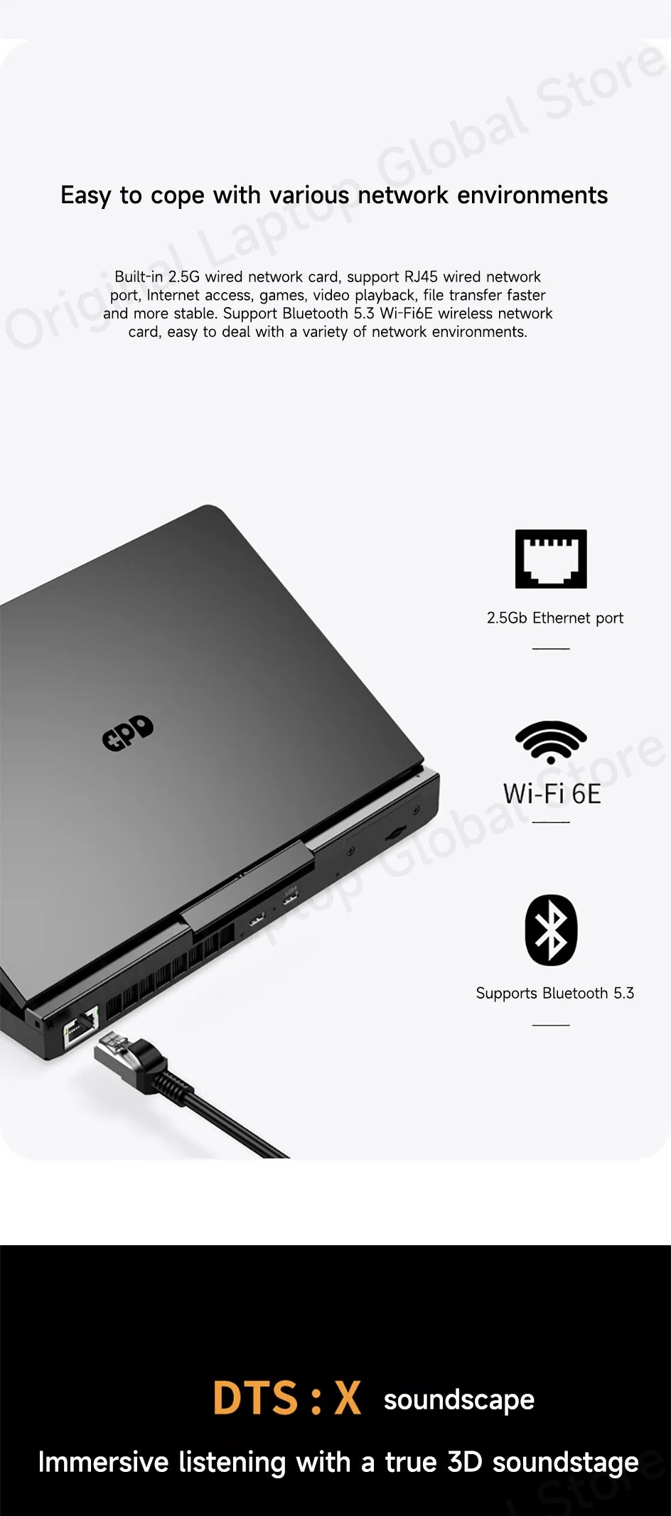 GPD Pocket 4 Mini Laptop – 8.8" 2.5K 144Hz, AMD Ryzen 7 8840U / AI 9 HX 370, Up to 32GB RAM