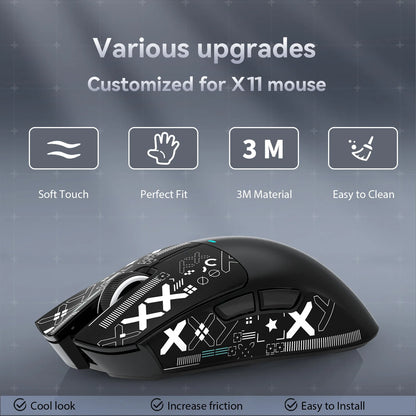 Mouse Grip Tape for Attack Shark X3 / X6 / X11 – Anti-Slip Skate Sticker