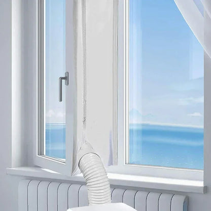 AirLock Window Seal for Portable Air Conditioner – 3m/4m Flexible Cloth Sealing Plate with Zip