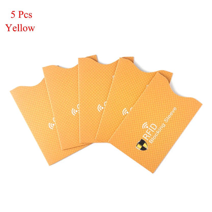 RFID Blocking Card Sleeve Protectors – 5 Pack