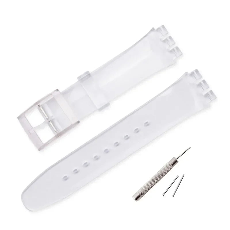 Colorful Silicone Replacement Strap for Swatch – 16/17/19/20mm Sports Watch Band