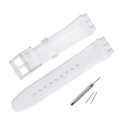 Colorful Silicone Replacement Strap for Swatch – 16/17/19/20mm Sports Watch Band