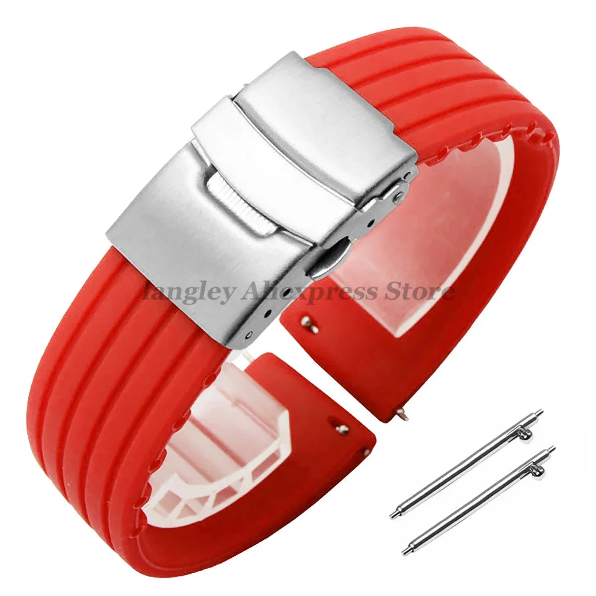 Quick Release Silicone Watch Strap 18–24mm – For Huawei, Seiko, Omega, Fossil & More