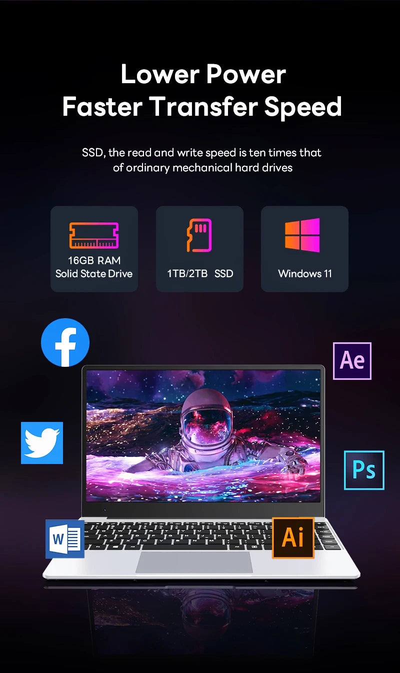 Portable Gaming Laptop — Intel i9-10980HK, 16GB RAM, Up to 2TB SSD, 4K Display, Windows 11