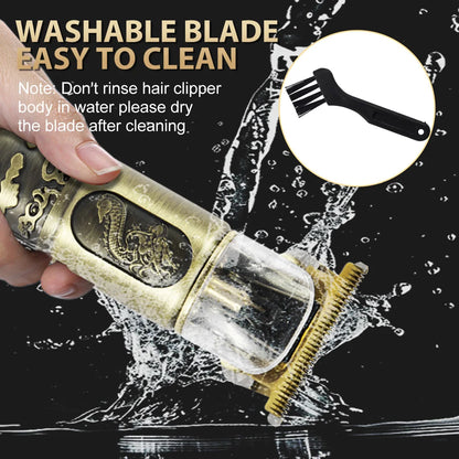 SEJOY Professional Hair Clipper – Cordless, Adjustable, Gold | EU Version