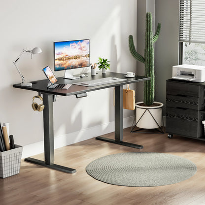 JHK Ergonomic Electric Standing Desk – Large Height Adjustable Home Office & Gaming Desk