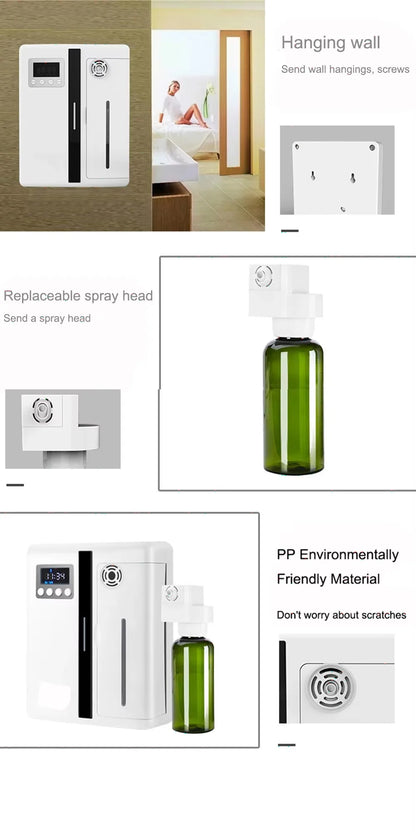 Bluetooth Smart Aroma Diffuser — 300m³ Coverage, Hotel & Home Air Freshener, Electric Fragrance Distributor
