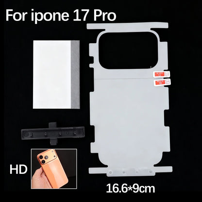 Full Coverage Hydrogel Screen Protector for iPhone 17 / 16 / 15 – HD Side Frame Film