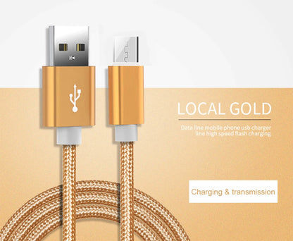 5A USB to Type-C Fast Charging Cable – Nylon Braided, for iPhone, Samsung, Xiaomi, Huawei