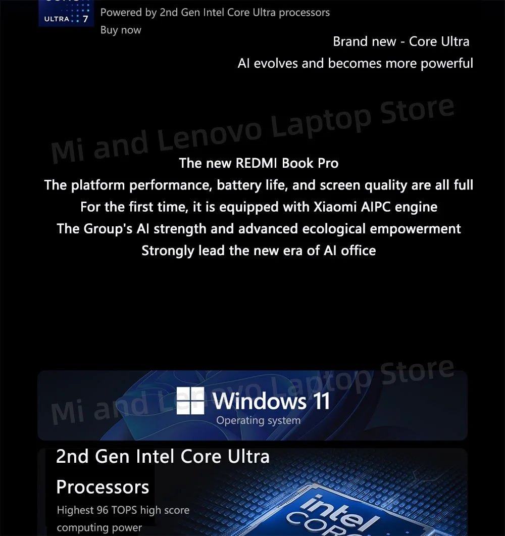 Xiaomi Redmi Book Pro 14 2025 – Intel Ultra 5/7, 32GB, 1TB, 2.8K 120Hz