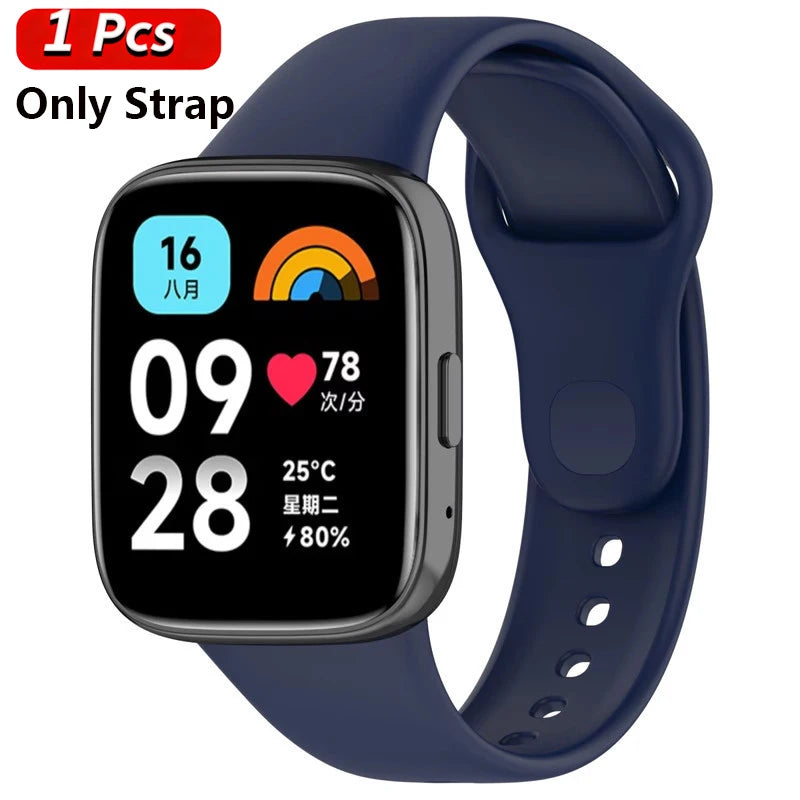 Silicone Strap & Case for Xiaomi Redmi Watch 3 / Active / Lite | Sport Band
